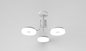 2018 36W/48W simple style led suspendant lighting 3 lights led chandelier supplier